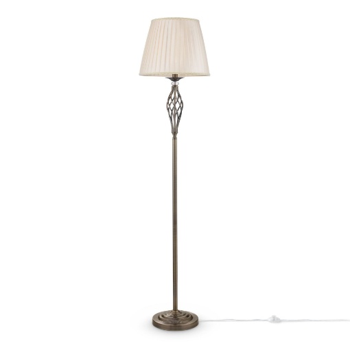 Immagine di Piantana Classica Grace Ottone Paralume Organza Maytoni