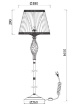 Immagine di Piantana Classica Grace Ottone Paralume Organza Maytoni