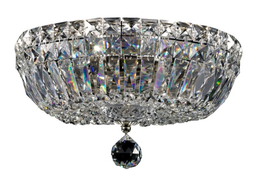 Immagine di Plafoniera Basfor Nichel Cristalli Decorativi 3 Luci Maytoni