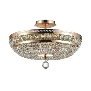 Immagine di Lampadario Plafoniera Oro Ottilia con Cristalli 6 Luci Maytoni