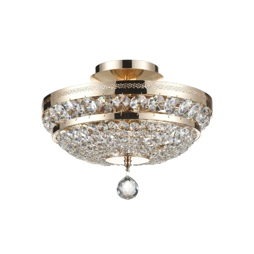 Immagine di Lampadario Plafoniera Oro con Cristalli Decorativi 3 Luci Ottilia Maytoni