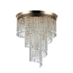 Immagine di Lampadario Salone 7 Luci Oro Antico Con Cristalli Cascade Maytoni