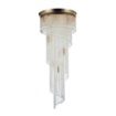 Immagine di Lampadario Classico Oro Antico 12 Luci con Cascata Cristalli Cascade Maytoni