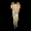 Immagine di Lampadario Classico Oro Antico 12 Luci con Cascata Cristalli Cascade Maytoni