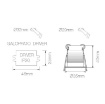 Immagine di Faretto Incasso Nero Quadrato Nano Pulsar IP65 Led 3,5w 2700k Beneito Faure