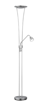 Immagine di Piantana Moderna Led Con Spot da Lettura Arizona Nichel Trio Lighting