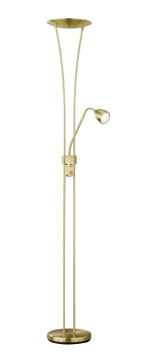 Immagine di Piantana Led Moderna Con Spot da Lettura Arizona Ottone Trio Lighting