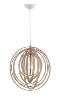 Immagine di Sospensione Cerchi Rotanti Boolan Legno Chiaro Trio Lighting