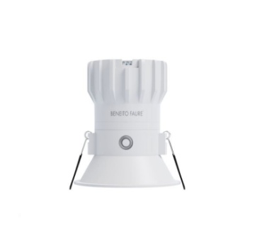 Immagine di Faretto Incasso Tondo per Controsoffitti Pulsar Bianco IP65 Led 8w 3000k Beneito Faure