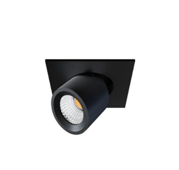 Immagine di Faretto Incasso Quadro Orientabile per Controsoffitti Nano Oxo Nero Led 4w Switch Beneito Faure