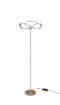 Immagine di Piantana Charivari Diffusore Fiocco Led Dimmer Ottone Trio Lighting