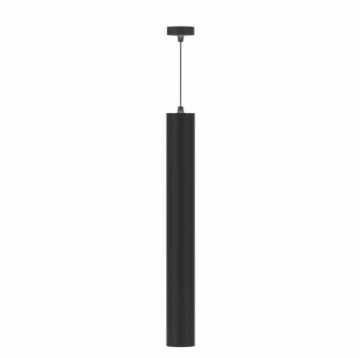 Immagine di Lampada A Sospensione Cilindro Da Incasso Atmos Nero 45cm Led 10w CCT Switch Beneito