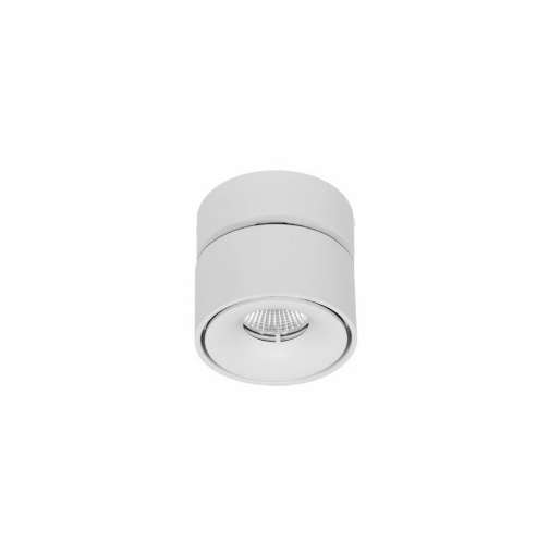 Immagine di Faretto Da Parete Soffitto Bianco Orientabile Mini Concord Led 8w Switch Beneito