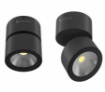 Immagine di Faretto Parete Soffitto Nero Orientabile Mini Concord Led 8w Switch Beneito