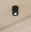 Immagine di Faretto Parete Soffitto Nero Orientabile Mini Concord Led 8w Switch Beneito