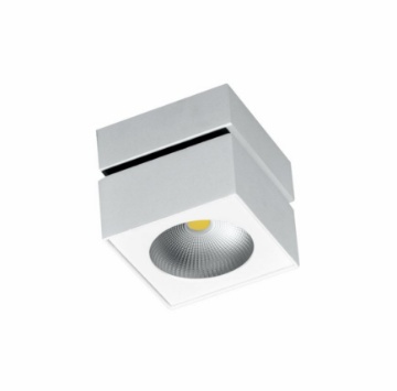 Immagine di Faretto Cubo Luce Decorativa Orientabile Rubyc Bianco Led 14w Switch Beneito
