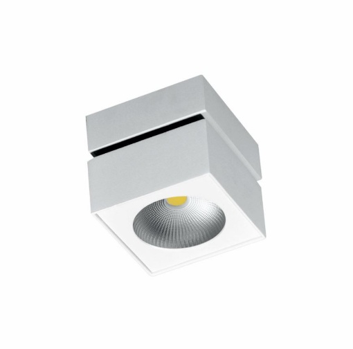 Immagine di Faretto Cubo Luce Decorativa Orientabile Rubyc Bianco Led 14w Switch Beneito