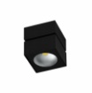 Immagine di Faretto Luce Decorativa Cubo Orientabile Parete Soffitto Rubyc Nero Led 14w Switch Beneito