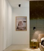 Immagine di Faretto Luce Decorativa Cubo Orientabile Parete Soffitto Rubyc Nero Led 14w Switch Beneito