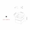 Immagine di Faretto Luce Decorativa Cubo Orientabile Parete Soffitto Rubyc Nero Led 14w Switch Beneito