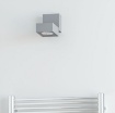 Immagine di Faretto Cubo Parete Soffitto Luce Orientabile Rubyc Grigio Led 15w 3000K Beneito
