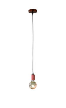 Immagine di Sospensione Pendel 1xE27 Cord Rame Antico Trio Lighting