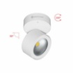 Immagine di Faretto Orientabile Da Soffitto Parete Luce Decorativa Concord Bianco Led 14w Switch Beneito