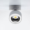 Immagine di Faretto Orientabile Da Soffitto Parete Luce Decorativa Concord Bianco Led 14w Switch Beneito