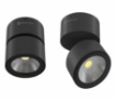 Immagine di Faretto Led Parete Soffitto Luce Orientabile Concord Nero 14w Switch Beneito