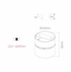 Immagine di Faretto Led Parete Soffitto Luce Orientabile Concord Nero 14w Switch Beneito