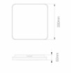 Immagine di Plafoniera Bagno Quadrata Kora Led 25w Con Switch CCT IP54 Beneito