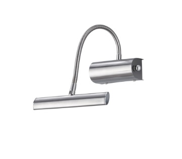 Immagine di Applique Led Quadro Specchio Braccio Flessibile Curtis Nichel Trio Lighting