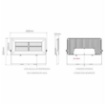 Immagine di Faro Proiettore Orientabile Esterni IP65 Polaris Led 200w 5000K Beneito Faure