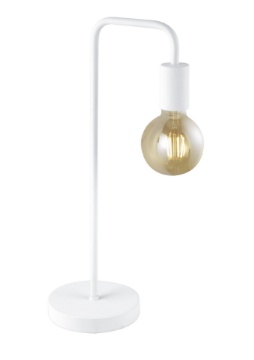 Immagine di Lampada Bianca da Comodino Minimal Diallo Portalampada E27 Trio Lighting