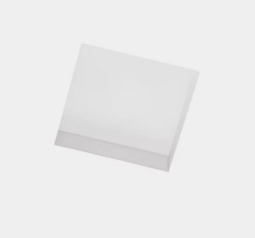 Immagine di Faretto In Gesso Da Incasso Quadrato Attica Glass 1xGU10 T28 Sforzin