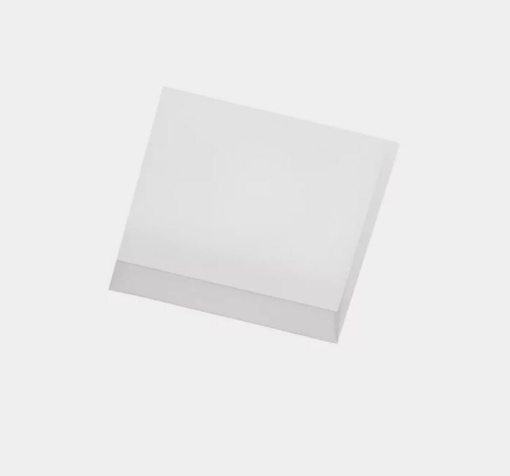 Immagine di Faretto In Gesso Da Incasso Quadrato Attica Glass 1xGU10 T28 Sforzin