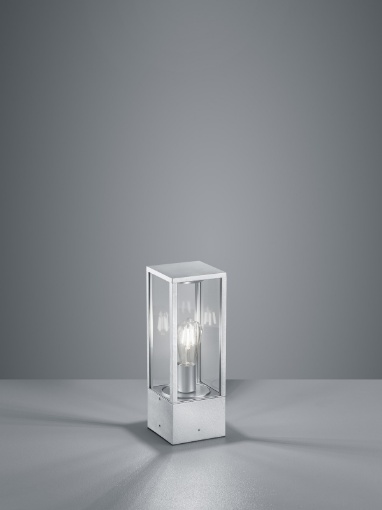 Immagine di Lampioncino Squadrato da Giardino Garonne Zinco H40 cm Trio Lighting