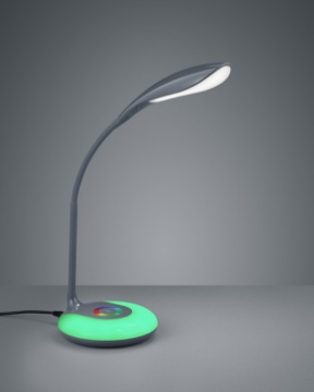 Immagine di Lampada da Scrivania Led RGB Sensore Touch Krait Antracite Trio Lighting