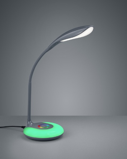 Immagine di Lampada da Scrivania Led RGB Sensore Touch Krait Antracite Trio Lighting