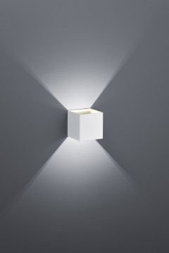 Immagine di Applique Cubotto Bianco Louis Doppia Emissione Led Trio Lighting