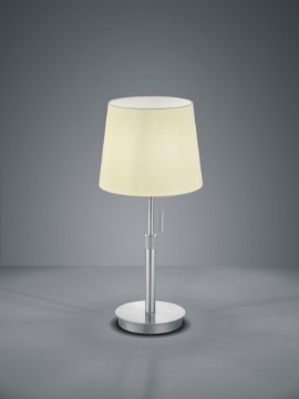Immagine di Lumetto Nichel con Paralume Bianco Lyon Ø25 cm Trio Lighting