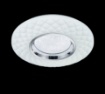 Immagine di Plafoniera Moderna Led Dimmer Magnolia Bianco Decori Rombo Ø39 cm Trio Lighting