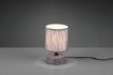 Immagine di Piccolo Lume Grigio Moderno Base Ceramica con Paralume Tessuto Marie Trio Lighting