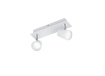 Immagine di Lampada Barra Rettangolare 2 Faretti Spot Led Orientabili Narcos Bianco Trio Lighting