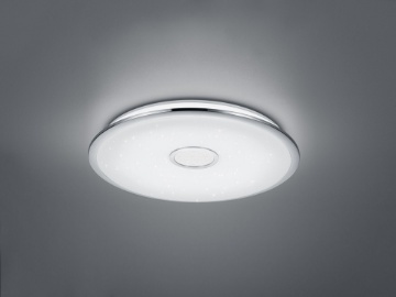 Immagine di Grande Lampada Soffitto Led Dimmer Osaka Ø65 cm Effetto Stelle Trio Lighting