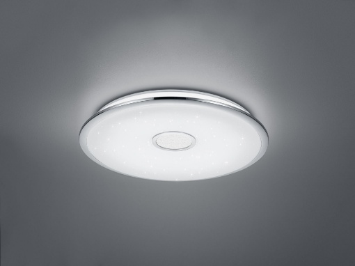 Immagine di Grande Lampada Soffitto Led Dimmer Osaka Ø65 cm Effetto Stelle Trio Lighting