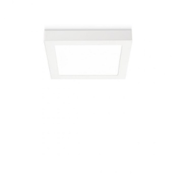 Immagine di Plafoniera Quadrata Plastica Bianca Sham Led 6w 3000k 4000k GFA763 Gea