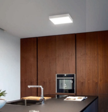 Immagine di Plafoniera Quadrata Biham 60cm Led 60w 3000k 4000k GPL312 Gea Led