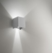Immagine di Applique Led Esterno Cubo Fascio Luce Regolabile Henk Grigio GES862 Gea Led