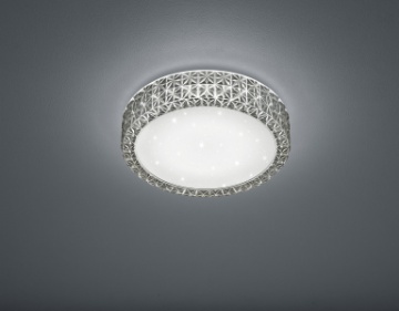 Immagine di Plafoniera Led Pegasus Fumè Effetto Stelle Ø28 cm Trio Lighting